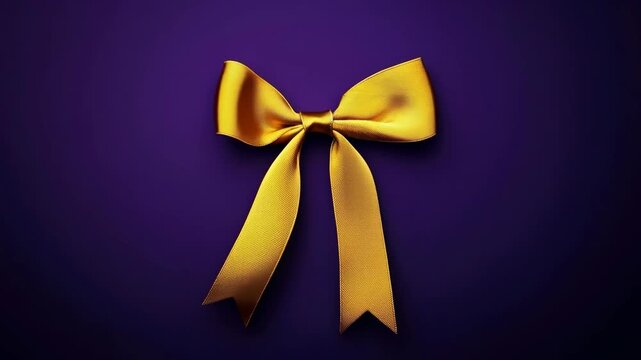 Gold Ribbon Bow