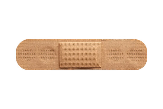 Wide tan adhesive plaster with textured side pads