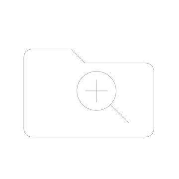 Folder Add New &mdash; Line Icon