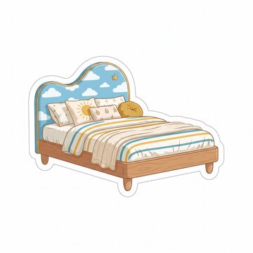 bed in the bedroom