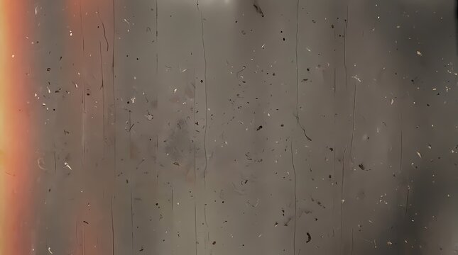 Vintage light leak texture with aged grain and heavy dust particles replicating analog cinema film strips for artistic retro projects needing authentic historical texture overlays for creative