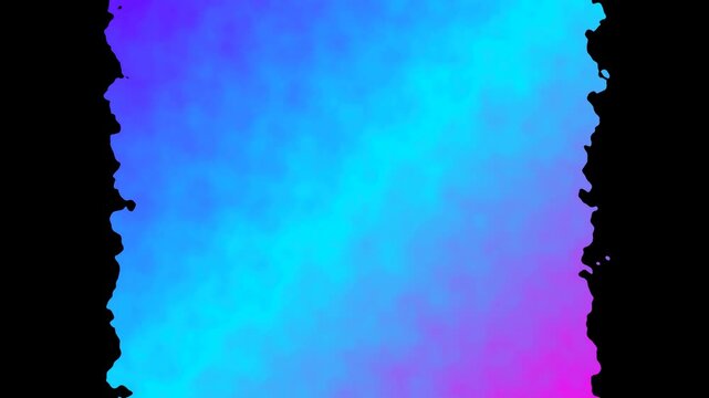 Abstract motion background featuring vibrant neon colors shifting and blending across a dynamic vertical display with a dark textured frame surrounding the glowing futuristic design