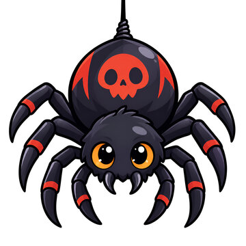 spider on a white background