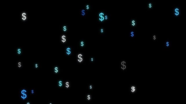 Dollar icon animated background
