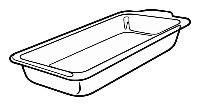 Minimalist hospital bedpan medical line art vector i.... Generative AI