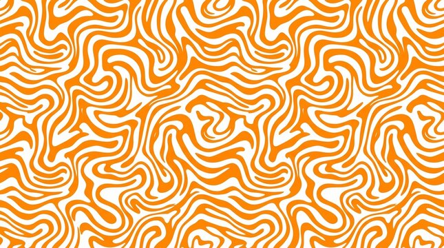 Retro fluid wavy seamless pattern background