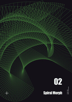 spiral morph poster template