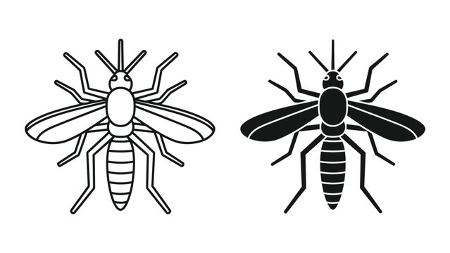 Detailed insect wasp or hornet vector icon isolated on transparent background