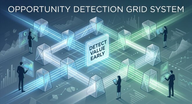 Business intelligence grid for early value detection and strategic planning
