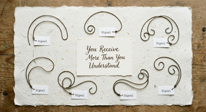 You Receive More Than You Understand: A Visual Metaphor of Signals and Understanding