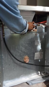 Painting Top Surface Frame of Gas Stove for Refurbishing