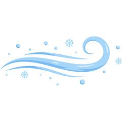 Naklejka premium Winter Wind Illustration