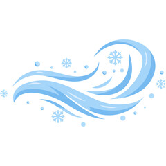 Naklejka premium Winter Wind Illustration
