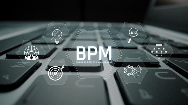 Business Process Management concept showing workflow analysis, process optimization, team collaboration, automation, and performance improvement Marrow