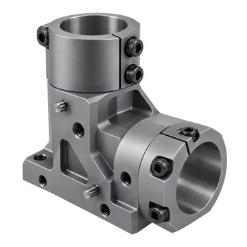 Galvanometer Laser Scanner Motor Mount Block for High Speed Marking Isolated on transparent background
