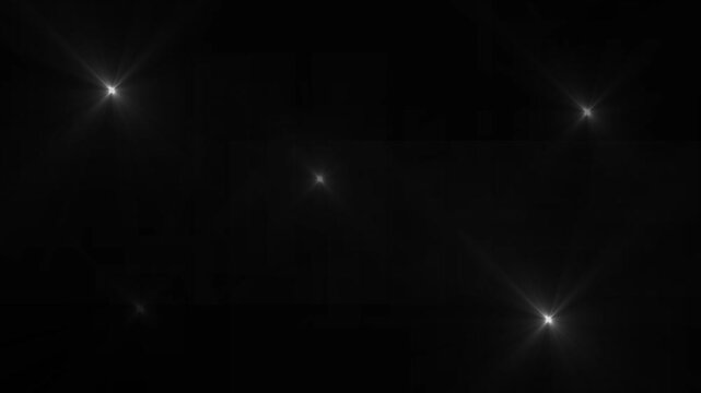 lights abstract cc star bust background. Glitter, shiny, bright, flare footage Isolated light rays animation on black background.