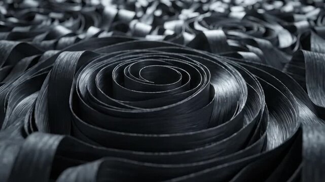 Abstract Dark Floral Swirl Motion Background