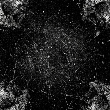 Grunge Dust and Scratch heavy dirt blotches concentrated toward the corners, grunge effect for photo and poster design, overlay texture, dust background, digital design resource for creative projects