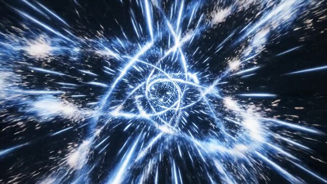 Abstract Atom Energy Tunnel Warp Speed