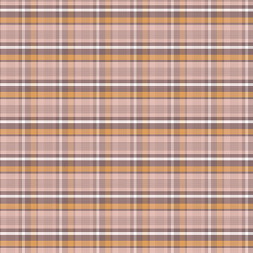 Rose Gold Gingham Checked Seamless Pattern for Textile