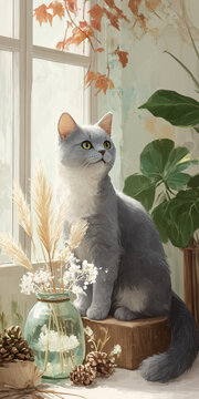 창가의 고양이