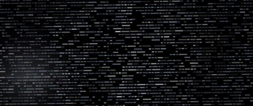 Abstract light bars shift across black background in a flowing digital pattern