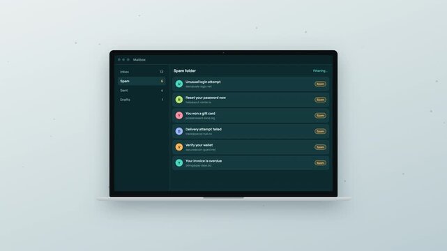 Laptop computer displaying task management application on screen