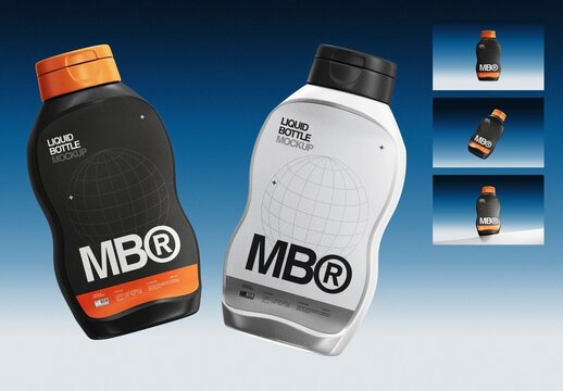 Plastic Bottle Mockup V1