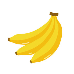yellow banana isolated on white © Bardah