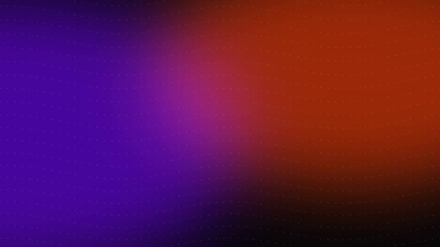 Abstract grainy gradient background with smooth transition between vibrant purple and deep orange colors