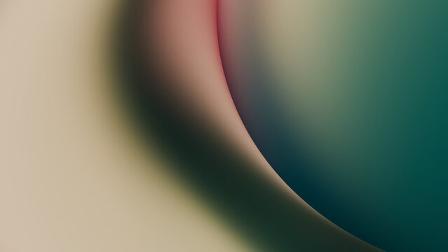 Abstract curve background, dark teal red beige gradient, web design