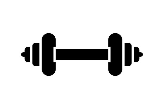 dumbbell on a white background