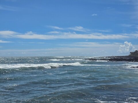 waves on the beach