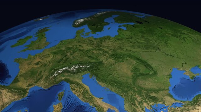 Animated Flight Path Map from Frankfurt Germany to Guangzhou China