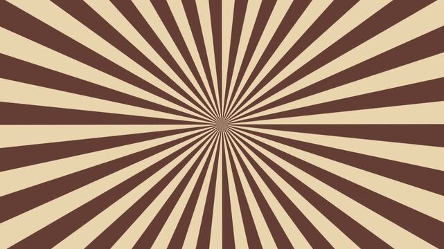 Abstract brown and beige sunburst pattern with radial rays subtly shifting around center