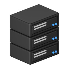 Naklejka na ściany i meble PNG 3D computer drives, element illustration, transparent background