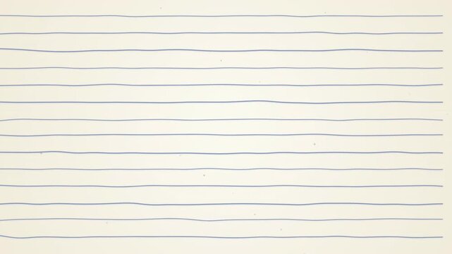 Lined Paper Background Gentle Blue Wavy Lines on Cream Texture