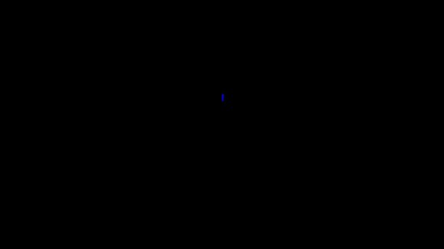Blue dotted circular progress bar loading indicator spinner icon representing system process buffer status download upload U I element isolated clean dark black background vector art.a 4 k video.