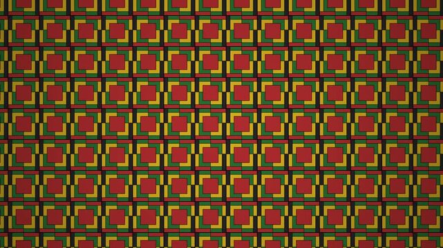 juneteenth background video 4k with seamless green and red abstract background animation