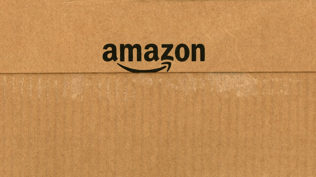 Amazon logo on box