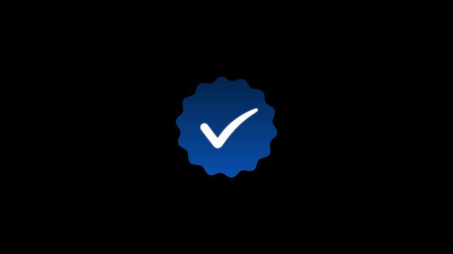 right check mark icon transparent background. isolated tick mark or confirm icon animation. check mark sign, verify complete sign, approved, select tick, success , approved, yes icon signs,4k motion