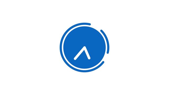 Clock icon for time, deadline and scheduling.4k