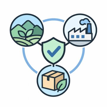 Verifying responsible sourcing from origin through processing