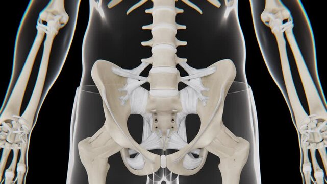 The human skeletal system is the framework of bones and joints that provides structure, support, protection, and movement for the body | skeletal system in 4K Video
