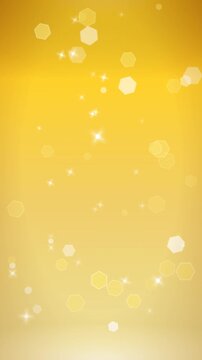Luxury Golden Bokeh Shimmer Dust 9:16 Vertical Motion Background.