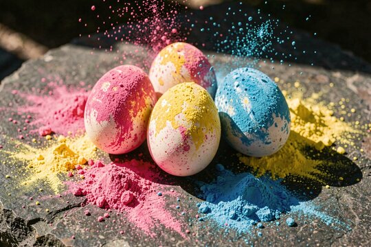 Indian Holi Inspired Easter with Vibrant Color Powders