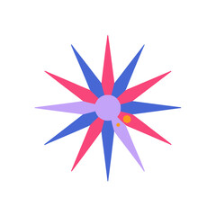 Fototapeta premium Abstract starburst graphic with circles