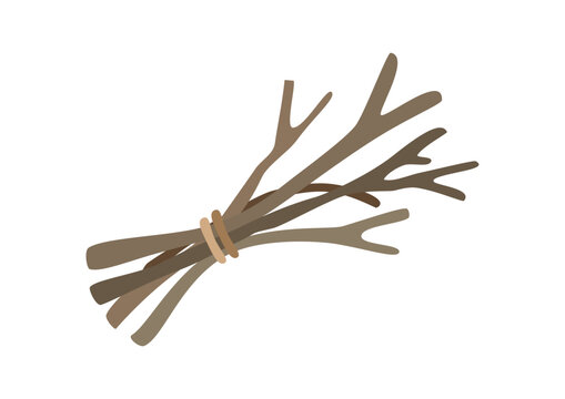 twig bundle minimalistic flat vector illustration.