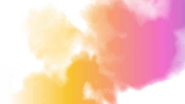 Abstract colorful ink smoke cloud 4K