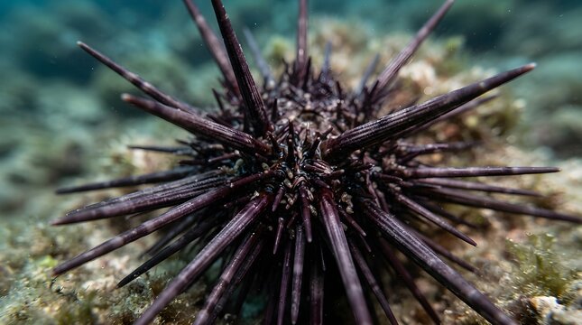 Sea Urchin Spines Close-Up Macro Detail